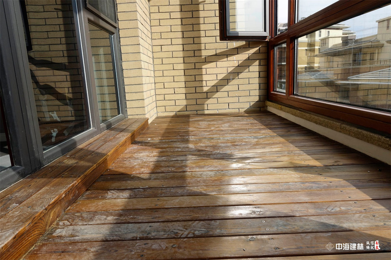 别墅装修设计施工400平米简欧风格装修实景案例-室内阳台实景图