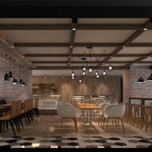 北京LOFT风格的咖啡馆装修设计效果展示
